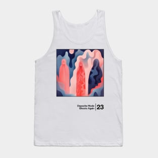 Ghosts Again / Original Minimal Style Graphic Artwork Tank Top